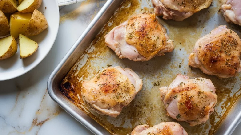 easy boneless skinless chicken thigh recipes baked on sheet pan