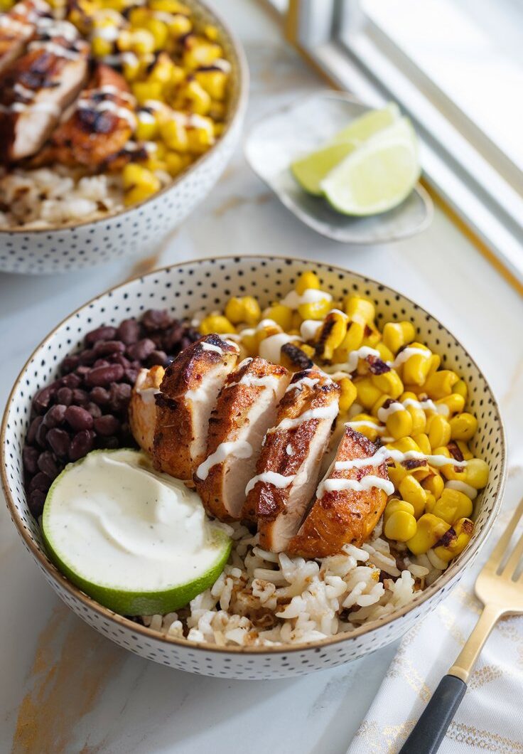 Street-Style Chipotle Chicken Rice Bowl