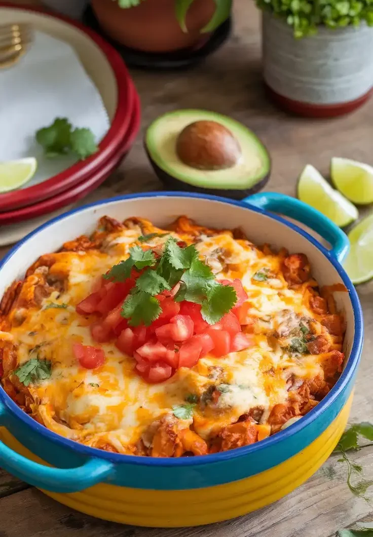 Keto Chicken Taco Casserole