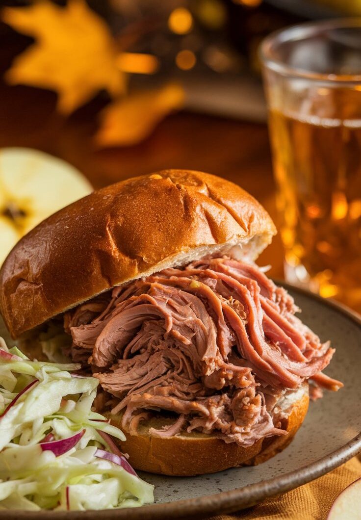 Crockpot Apple Cider Pulled Pork