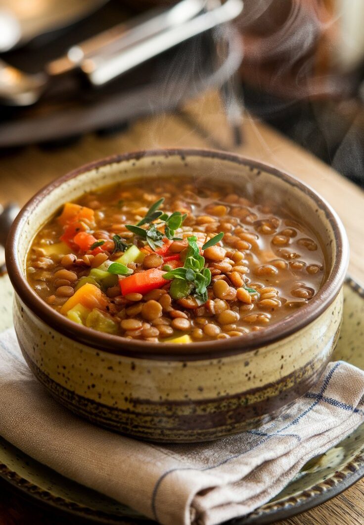 Slow Cooker Lentil Soup