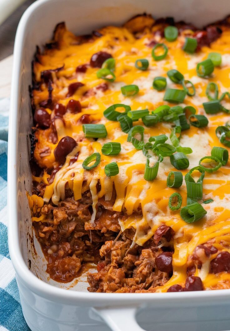 Keto Chili Cheese Casserole