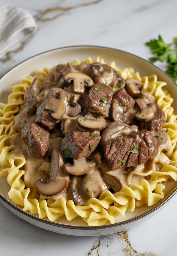 Beef Tip Stroganoff