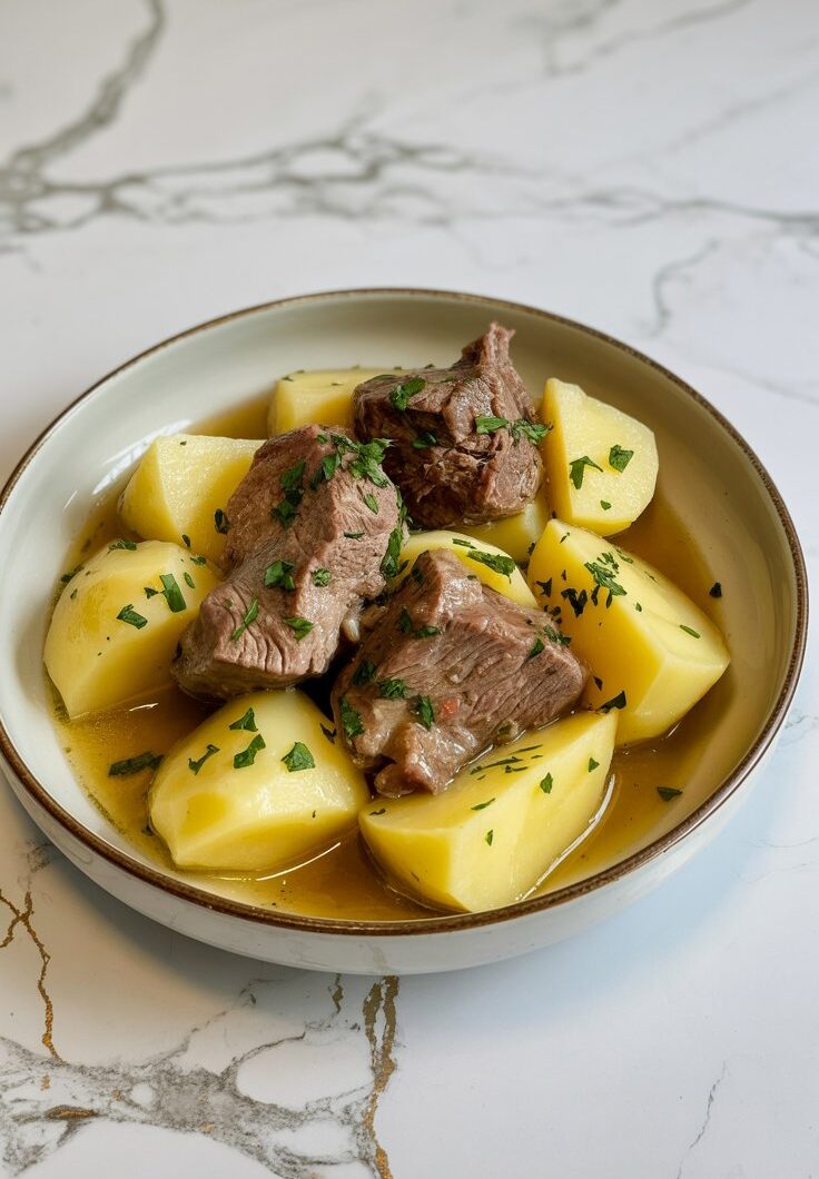 Crockpot Beef and Potatoes for Two