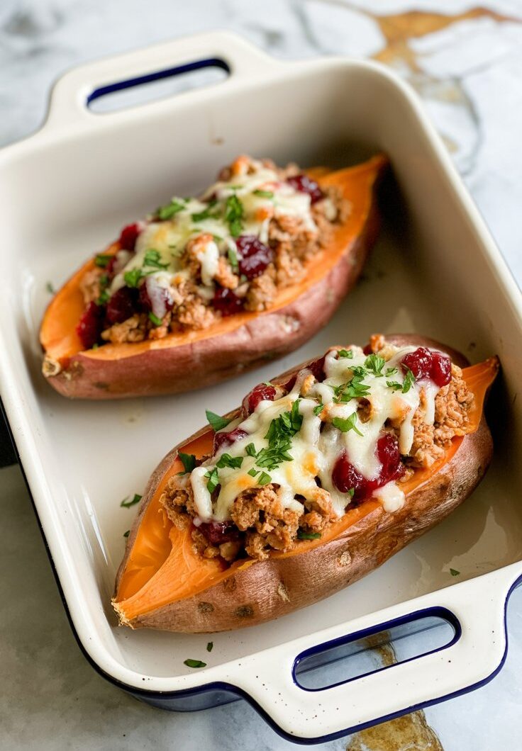 Turkey-Stuffed Sweet Potatoes