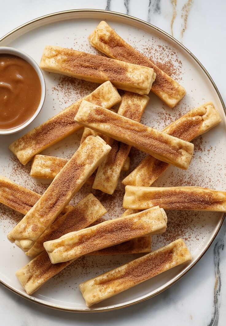 Apple Pie Fries with Caramel Dip