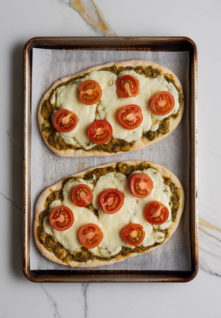 Chicken Pesto Pizza Flatbread