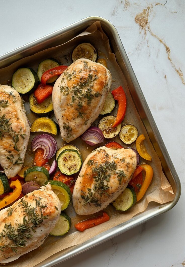 Sheet-Pan Lemon Herb Chicken & Veggies