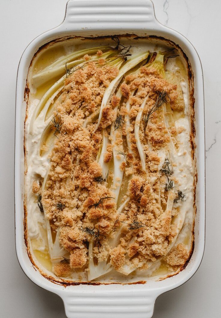 Roasted Fennel & Apple Gratin