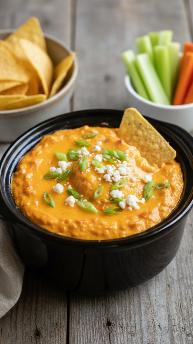 Crockpot Buffalo Chicken Dip