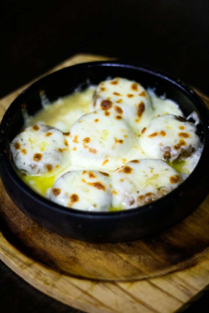 Keto Meatballs in Creamy Garlic Sauce